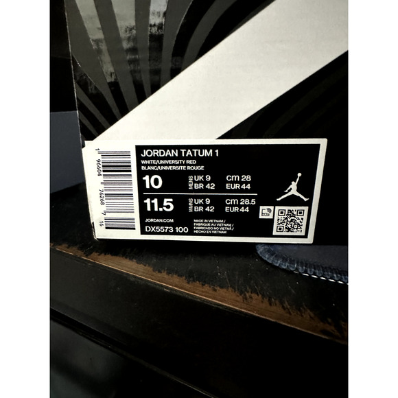 MEN'S SIZE 10 Nike Air Jordan Tatum 1 ST LOUIS WHITE UNC DX5573-100 - Picture 7 of 7